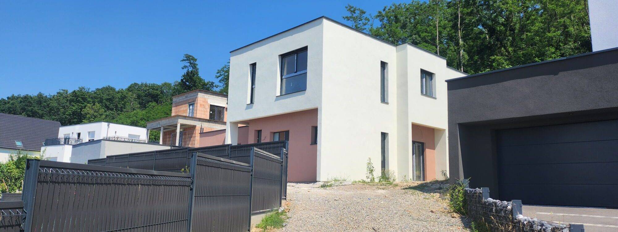 Visite en vidéo d&#8217;une réalisation &#8211; Maison à toit plat à ZILLISHEIM &#8211; 150 m² Belfort