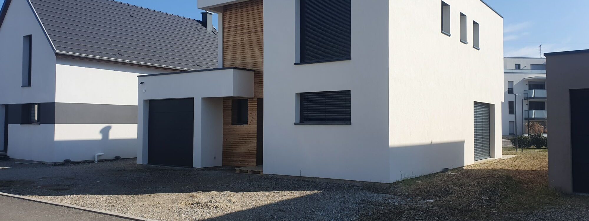 Visite en vidéo d&#8217;une réalisation &#8211; Maison à toit plat à SIERENTZ &#8211; 120 m² Mulhouse